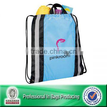 Lead-free waterproof 210D polyester/nylon drawstring cinch bag