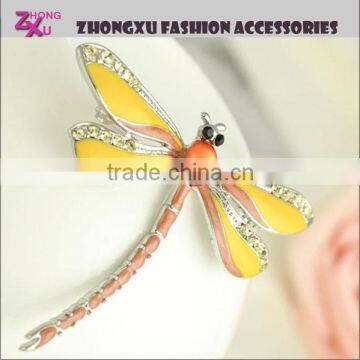 new fashion custom women beautiful colorful anisoptera dragonfly brooch