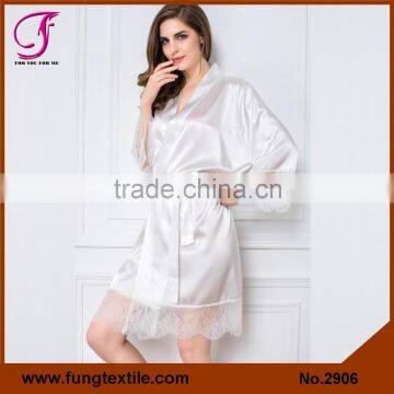 Fung 2906 Lace Satin Robe