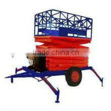 Series of two-wheel pullbehind hydraulic elevating platform