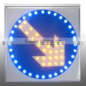 China road safety products 500m reflective solar led traffic sign