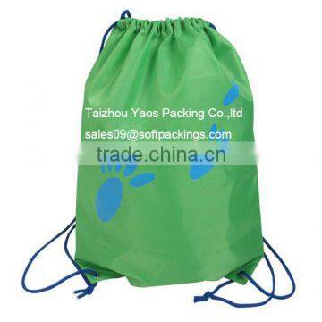 nylon drawstring bag for shopping, drawstring packing bag