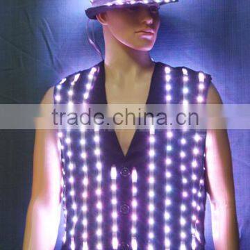 Programmable Luminous Dance Costume, LED Light Boys Dance Costume photo-6