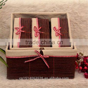 Gift Basket Handmade Paper Rope Basket With Liner