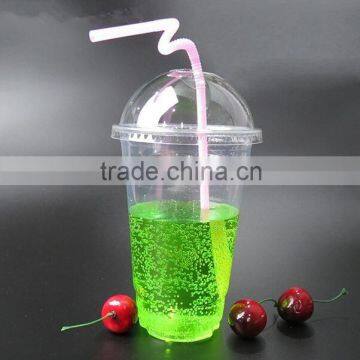 16oz Disposable Plastic PET Cup And Lids Wholesale