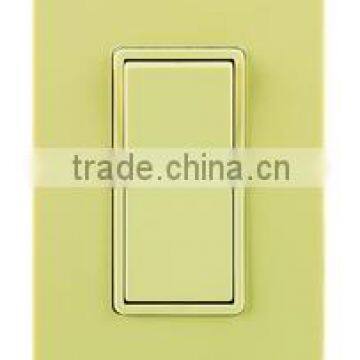 SINGLE POLE illuminated RESIDENTIAL GRADE 15AMP AC QUIET DECORATOR SWITCH