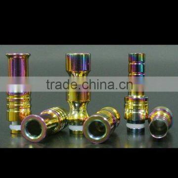 Colorful different material wide bore drip tips factory price