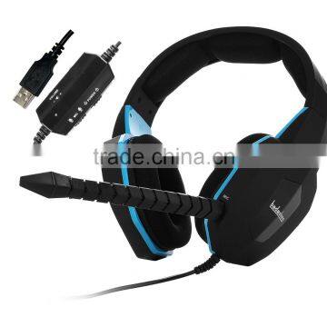 Virtual 7.1 Surround Sound USB PC Gaming Headset Headphone with Mic Volume Control LED logo Light