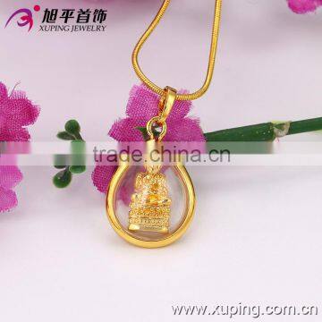 High quality buddha customized 24k gold pendant