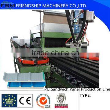 Economic/Cheap Continuous PU Sandwich Panel Production Line Two Metal Steel Sandwich layer Polyurethane