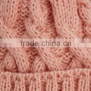 Pastel Bobble Chunky Knitted Custom Beanie Hat