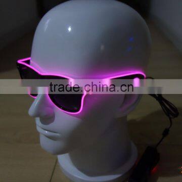 Specialize in High luminance Purple EL wire sunglasses / Purple EL sunglasses / Purple EL glasses