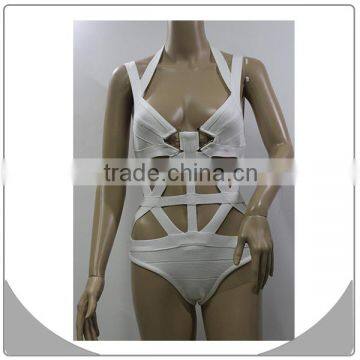 High quality white sexy hollow out dress women swimwear