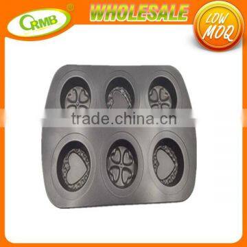 6 Cups Cake Mold Baking Tools Cupcake Ovenware