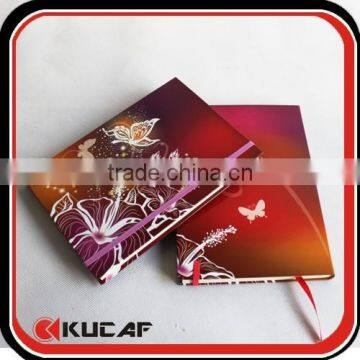 Laminated hard cardboard cover writing book