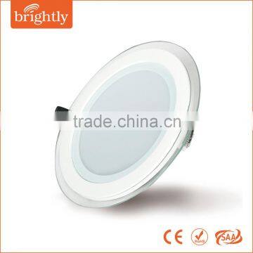 Glass LED Panel Light,Aluminum+Glass LED Panel Light,CE/ROHS/SAA Slim Round 12W LED Panel Light
