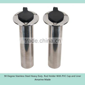 90 Degree Stainless Steel Heavy Duty Rod Holder With PVC Cap and Liner photo-2