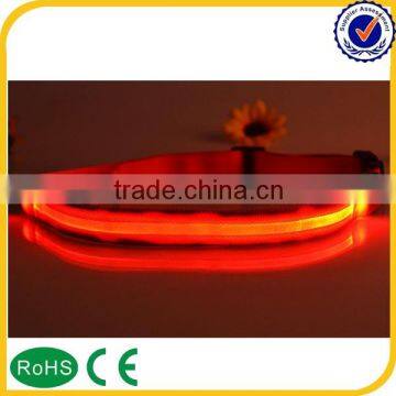 New fashion led belt custom reflective belts outdoor sporting