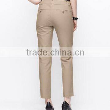 Elegant Comfortable Luxe Cotton Slim Ankle Pant