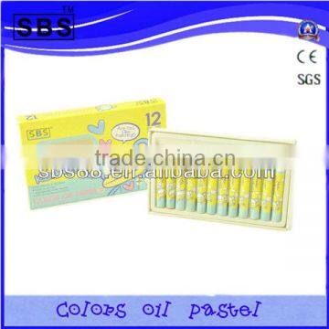 12color small round wholesale oil pastel crayons