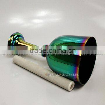 Golden Titanium Quartz Crystal Singing Grail With Handle or Stand and Seven Color photo-4