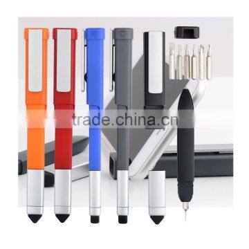 3 in 1 mulit-function ball pen with Touching,Writing and screw driver, can be use for phone stand