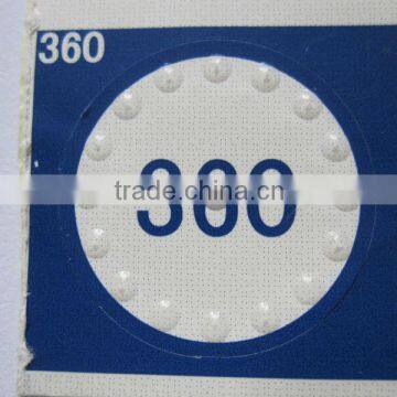 Braille printing sticker, Sticker in Braille