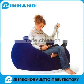 2016 fashion blue zodiac inflatable flocked air sofa/sofa cushion bed inflatable/sofa chair for sale