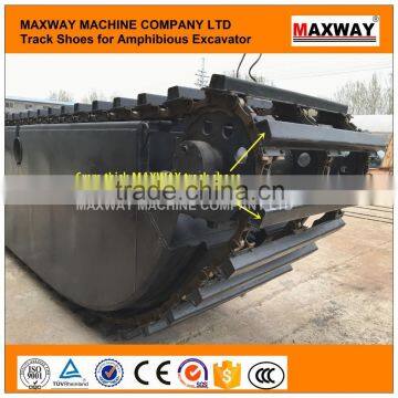High Quality Durable Swamp Buggy Excavator Steel Chains and Track Shoes , Floating Excavator Chains , MAXWAY Machine Company photo-5