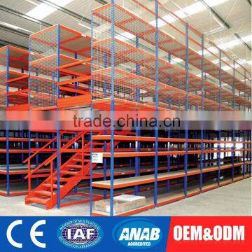 multi tire warehouse storage mezzanine rack platform system