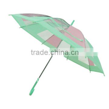 green and transparent promotional POE&EVA umbrellas