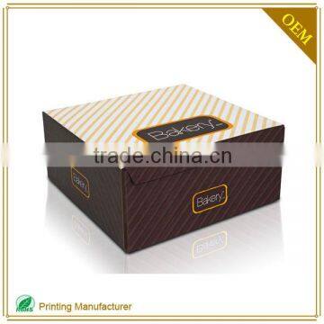 Hot Custom Cake Box Packaging Design For Cake Cut Window Handles