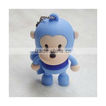 4GB BLue Milo Monkey USB Flash Drive,pvc usb stick