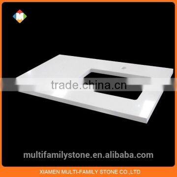 High Quality Pure White Quartz Vanity Top