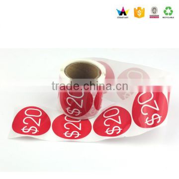 Waterproof decoration lipstick label sticker