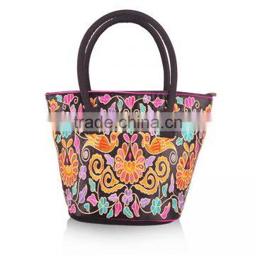 China Ethnic Style Canvas Shoulder Bag Hand Bag Embroidery Tote Bags