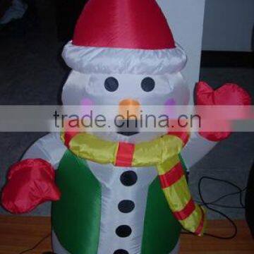 inflatable snowman