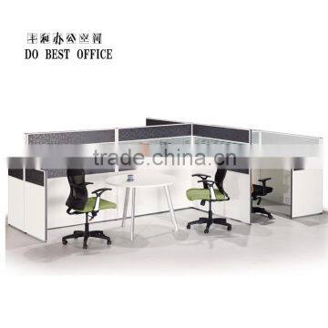 high wall office cubicle design 4 seat office workstation cubicle