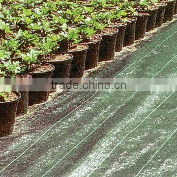 Garden ground cover net for weed prevention