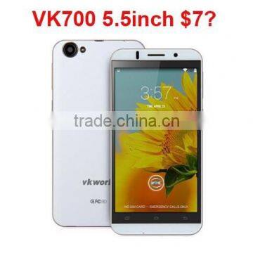 VK700 Android 4.4 MTK6582 1.3GHz Quad Core 5.5 Inch HD Screen 1280*720 13MP Camera 3G Smartphone