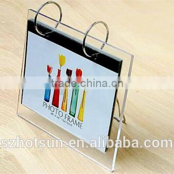 Hot sale Paper Calendar Holder acrylic calendar stand