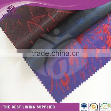 Comfortable antistatic poly viscose jacquard lining fabric