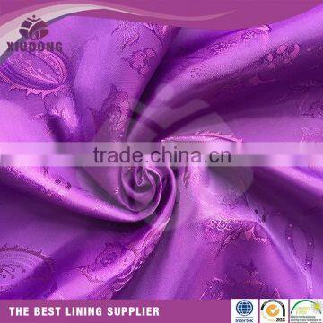 High Quality Polyester Viscose Jacquard Suit Lining Fabric,55%poly 45%viscose jacquard suit lining with paisley