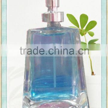 glass empty perfume bottle with spray