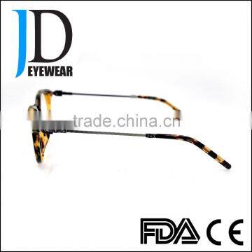 Light Tortoise Round Metal Bridge and Temple Glasses Spectacle Frames for Boys