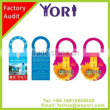 Yori high quality plastic hang label tag