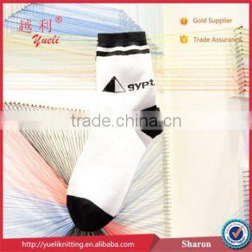 Woman Sock Football Boots Cotton Black and White Tube Sock photo-6