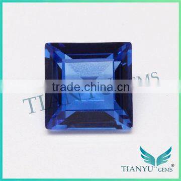 10x10mm 112# burman blue square step cut spinel loose stone