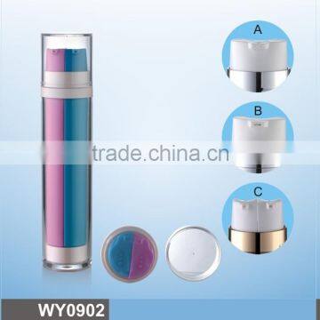 WY0902 hot selling double chamber bottle, 10ml 20ml 30ml tib-tube bottle