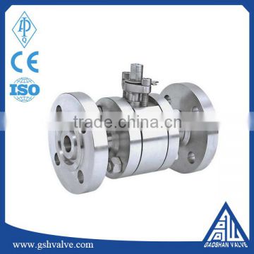 high pressure A105 forged steel hard sealing flange type ball valve